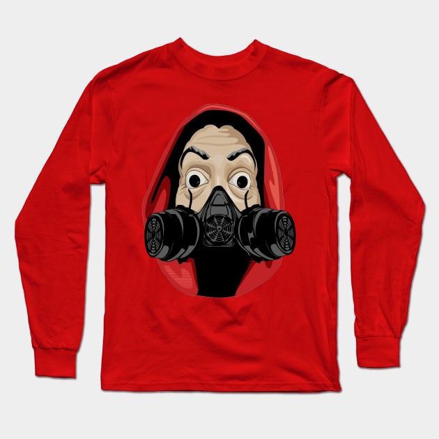 Money Heist Protection Long Sleeve T-Shirt by Diskarteh